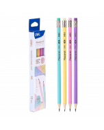 Deli Graphite Pencil EC025-HB #Hexagonal x 12's (6 PKT)