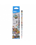 Deli Graphite Pencil EU53300-2B #No Eraser #Hexagonal x 12's (6 PKT)