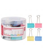 Deli Binder Clips #Colorful 51MM x 12's (5 PKT)