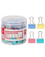 Deli Binder Clips #Colorful 15MM x 60's (6 PKT)