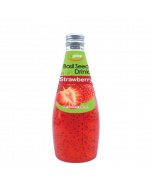 Uglobe Basil Seed Drink #Strawberry 290ML (6 PCS)