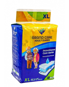 Grand Care Adult Diaper #XL 13KG x 8's (5 PKT)