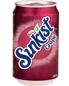 Sunkist Carbonated Drinks #Grape 330ML x 1's (6 PCS)