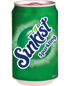 Sunkist Carbonated Drinks #Sparkling 330ML x 1's (24 PCS)