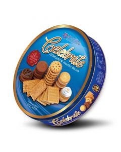 V Foods Celebrate(Blue) Assorted Biscuits 400G  x 1's (3 PCS)