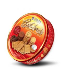 V Foods Celebrate(Red) Assorted Biscuits 400G  x 1's (3 PCS)