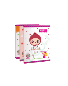 APOLO Exercise Book 80Pages #55GSM / Double Line x 12's (1 PKT)