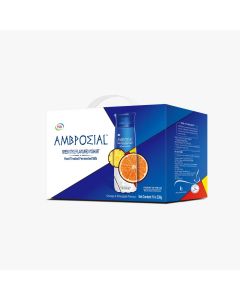 AMBPOSIAL လိမ္မော်သီးနှင့် နာနတ်သီးအရသာ ဒိန်ချဥ် ၂၃၀ဂရမ် (၁၀ဗူး)_MDG