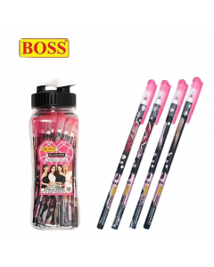 Boss Ball Pen BP30081 #Black Pink x 30's (2 PKT)