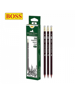 Boss Graphite Pencil P1210-2B #Sphinx Egypt x 12's (6 PKT)