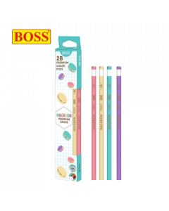 Boss Pencil P1015 #Macaron x 10's (6 PKT)