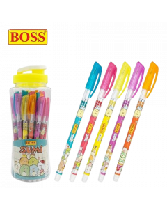 Boss Sumi Ball Pen #Blue x 25's (2 PKT)