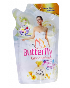 Butterfly Fabric Softener #Memory Garden White Soft Lovely 330ML (600 PCS)