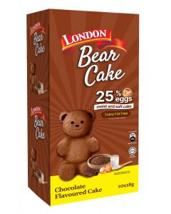 London Bear Cake #Chocolate 18G x 10's (1 PKT)