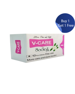 V-Care Ultra Thin & Soft #Day Use With Zizawa 245MM x 10Pads x 10's (1 PKT)