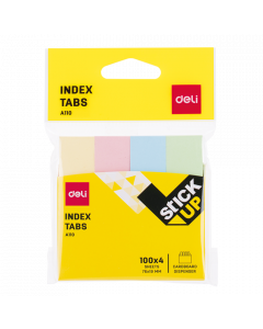 Deli 4 Color Index Tabs #3in /100x4Sheets x 12's (1 PKT)