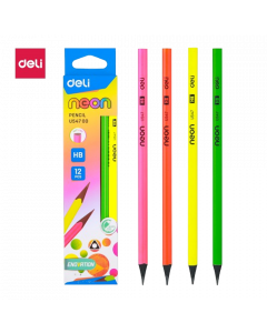 Deli Graphite Pencil EU54700-HB #Triangle #No Eraser x 12's (6 PKT)