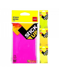 Deli Sticky Note #EA02502 3x5in #100Sheets #1 Color (6 PCS)