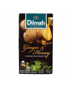 Dilmah Ceylon Black Tea #Ginger & Honey 40G x 20's (3 PKT)