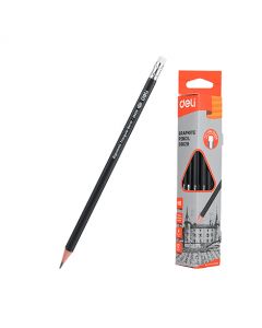 Deli Graphite Pencil E38029-HB #Triangle x 12's (10 PKT)