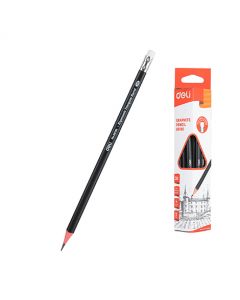 Deli Graphite Pencil E58100-2B #Triangle x 12's (10 PKT)