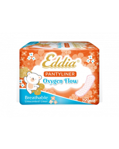 Eddia Pantyliner #Oxygen Flow x 22's (12 PCS)