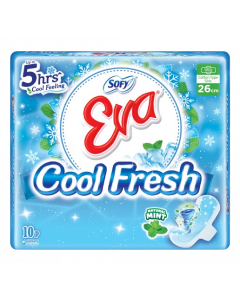 Sofy Eva Cool Fresh #Natural Mint #26CM x 10's (10 PCS)