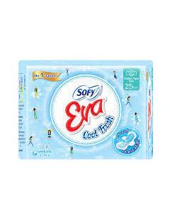 Eva Light Blue Cool Fresh Slim 25CM x 1's (20 PCS)