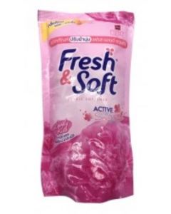 Fresh & Soft Softener #Lovely Kiss 600ML x 1's (8 PCS)