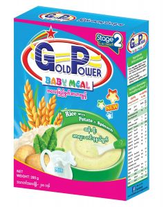 Gold Power Baby Meal #Rice+Potato+Spinach 280G x 1's (10 PCS)