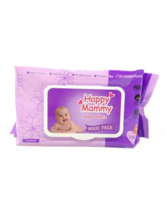 Happy Mammy Baby Wipes #Purple x 105's (4 PCS)