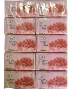 OK Happy Tissue #Rose 105mm x 10's (10 PKT)