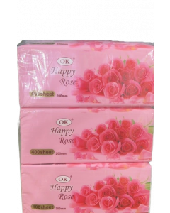 Happy Tissue #Rose 200mm x 3's (10 PKT)