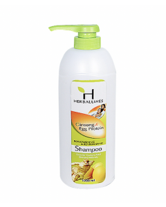 Herballines Shampoo #Gineseng & Egg Protein 1000ML x 1's (2 PCS)
