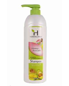 Herballines Shampoo #Honey & Avoca Protein 1000ML x 1's (2 PCS)