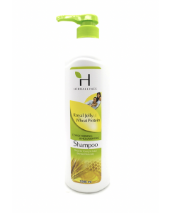 Herballines Shampoo #Royal Jelly & Wheat Protein 1000ML x 1's (2 PCS)
