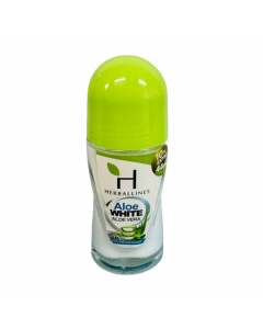 Herballines Deo Roll on #Aloe White Aloe Vera 40ML x 1's (6 PCS)