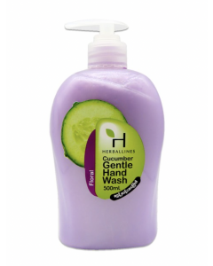 Herballines Gentle Hand Wash #Cucumber Violet 500ML x 1's (3 PCS)