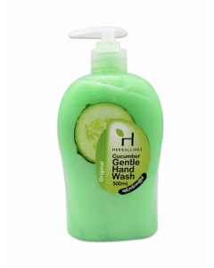 Herballines Gentle Hand Wash #Cucumber Green 500ML x 1's (3 PCS)