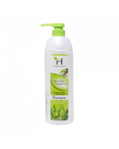 Herballines Shampoo #Olive Oil & Green Tea 600ML x 1's (3 PCS)