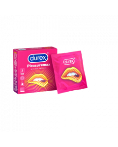 DUREX Condom #Pleasuremax x 3's (3 PCS)