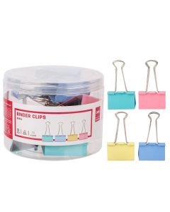 Deli Binder Clips #Colorful 51MM x 12's (5 PKT)