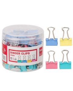 Deli Binder Clip Push Pins Plastic Box #5 Color x 60's (20 BOX)