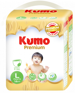 KUMO Premium Diaper Pants #L x 14's (3 PKT)