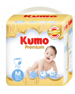 KUMO Premium Diaper Pants #M x 17's (3 PKT)