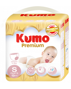 KUMO Premium Diaper Pants #S x 19's (3 PKT)