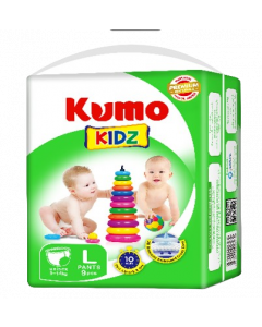 KUMO Smile Kidz Pants #Large x 9's (3 PKT)