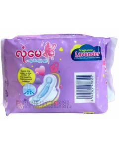 Lone May Sanitary Ware #Lavender 240MM x 10Pads x 10's (1 PKT)