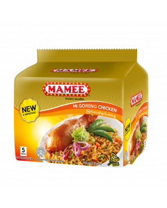 Mamee Instant Noodle #Mi Goreng Chicken Bundle 55G x 5's x 6 Bundle (1 CTN)