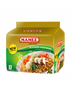 Mamee Instant Noodle #Mi Goreng Vegetarian Bundle 55G x 5's x 6 Bundle (1 CTN)